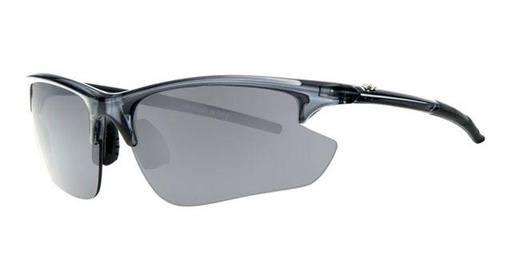 [450002-7025] Sportsbrille polycabonat transperant sort stel, Sorte næse stykker. Kat 3 PC sorte køre glas