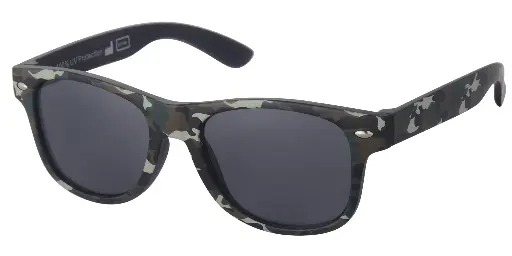 [505303-12010] Solbrille camouflage med sorte glas