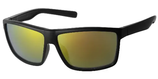 [404529-20265] Solbrille mat sort med is guld glas