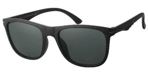 [404531-20267] Solbrille mat sort med sorte glas