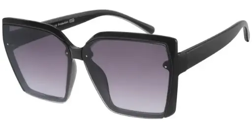 [404573-60845] Solbrille sort model med sorte graduerede glas