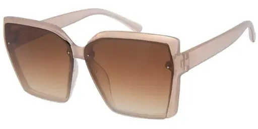 [404575-60845] Solbrille transparent pink model med brune graduerede glas