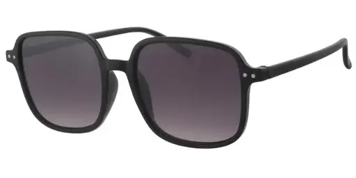 [404483-60859] Solbrille sort med sølv dekoration samt sorte glas