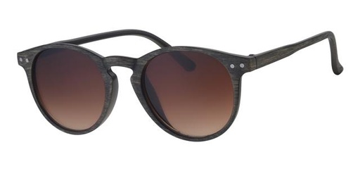 [505017-24007] Børne Solbrille gult træ look med brune graduerede glas