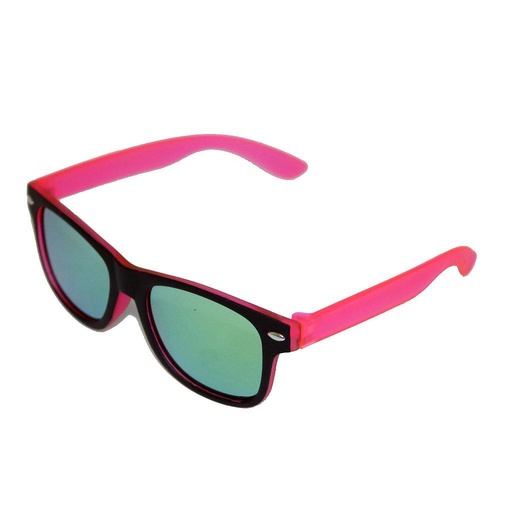 [505026-14010] Børne Solbrille sort front pink stænger med coatede glas