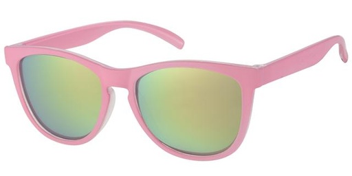 [505037-24012] Børne Solbrille Pastel Pink stel med coatede pink revo glas