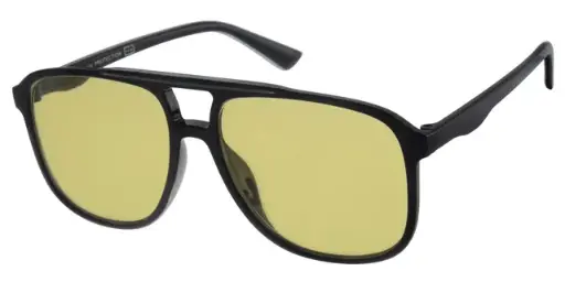 [404515-40469] Solbrille sort med gul cat1 glas