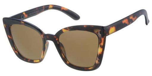 [505128-26021] Børne Solbrille brun leopard , brune glas