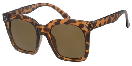 [505160-26020] Børne Solbrille brun leopard med brune glas