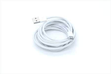 [805628] 805628 hvidt Micro USB til USB A kabel 2.0 meter rundt