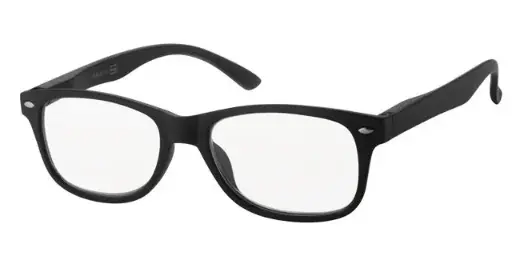 X-reader Læsebrille mat sort med flex stænger