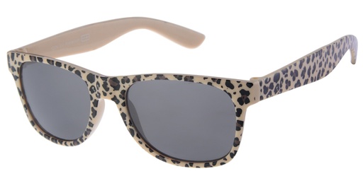 [505237-24033] Børne Solbrille Leopard print med Sorte glas
