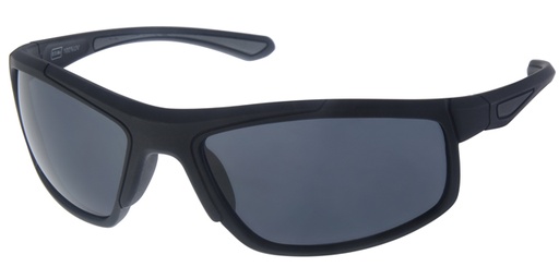 [404403-70173] Sportsbrille mat sort med grå dekoration samt  sorte glas