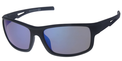 [404405-70171] Sportsbrille mat sort med med is blå spejl glas