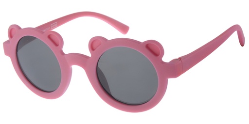 [505243-14027] Børne Solbrille pink med Sorte glas