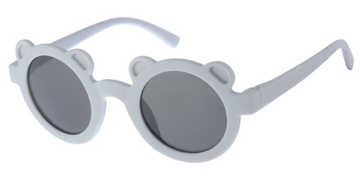 [505244-14027] Børne Solbrille lys grå med Sorte glas