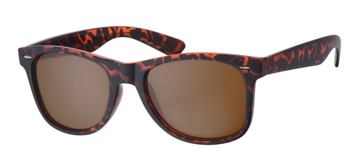 [404435-40347] Solbrille klassisk leopard stel samt brune glas