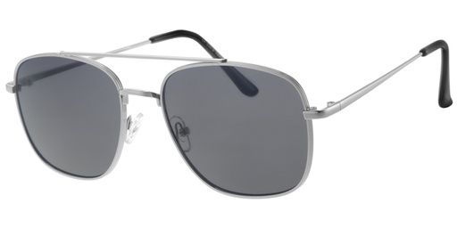 [404457-1372] Solbrille herre model sølv med sorte glas