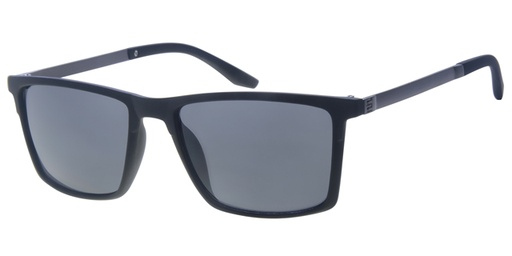 [404459-2159] Solbrille herre model med gummi overflade og gun stænger samt sorte glas