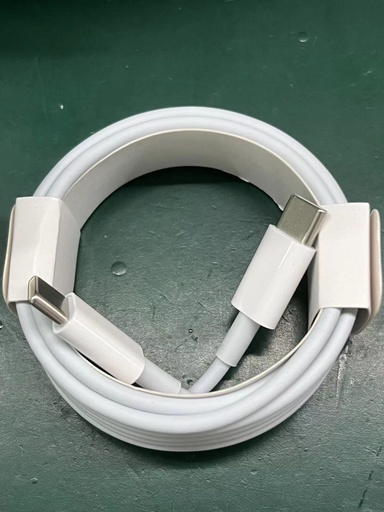 [805528] USB C til USB C kabel 2.0 m hvidt 2,4 amp max. 60 watt